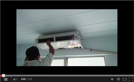 วีดีโอการทำงาน ล้างแอร์ ติดตั้งแอร์ ซ่อมแอร์